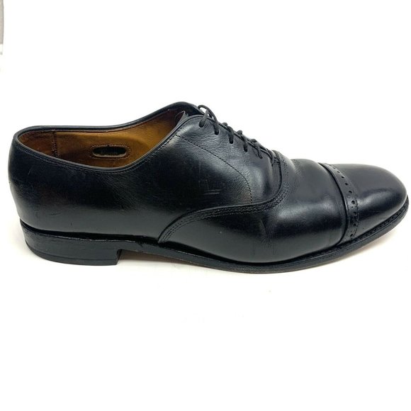 Allen Edmonds Black Leather Cap Toe Oxford, 11 D main image 2